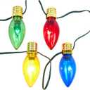 Kurt S. Adler UL 10-Light Multi-Colored Giant C7 Bulb Light Set