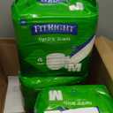 FitRight Ultra Heavy Absorbency Adult Diapers for Men & Women, Waist Size: Medium 32-44 inches, OptiFit Incontinence Disposable Briefs with Leak Protection for Seniors, 80 Count (White, M)