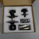Haidms Entry Black Door Knob and Deadbolt Combo Set, Keyed Alike - Matte Black Door Knob with Lock and Keys for Front Door, Exterior, Front Door Lock Set -Single Cylinder