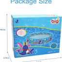 3 Rings Kiddie Pool for Toddler, 48X12Kids Swimming Pool, Inflatable Baby Ball Pit Pool, Small Infant Pool (Blue)