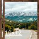 10x12 Picture Frame Deep Brown for Wall Hanging, Wood 10 x 12 Frame Photo Frame for Wall Horizontally or Vertically, Deep Brown, 2 Pack