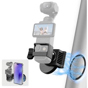 Tomat Pocket 3 Magnetic Mount Stand for DJI Osmo Pocket 3 Accessories Adapter Magnet Extension Suction Bracket Holder Vertical Surface, 180 Adjustable Handle with 1/4 Threaded