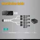 EZDIY-FAB GPU Power Sleeved Cable Extension, 16pin(12+4) 12VHPWR PCIe 5.0 Connector Male to 4X PCIE 8 PIN for RTX 3090Ti/RTX4090/RTX4080, with Pre-Installed Cable Combs-16AWG/White