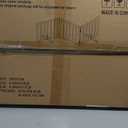 Black 18-55" Foldable Pet Gate for Stairs & Doorways, Puppy Gate Fence (3 Panel - 55 inches Wide)