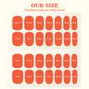 Heyhae Semi Cured Gel Nail Strips | No LED Lamp Needed | Fall, Marble, Brown | Easy Apply & Remove, Salon Quality | Includes 28 Strips, 1 Prep Pads, Nail File & Wooden stick - Hey, Lets Get Cozy