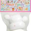 2 x Taba Squishy Cat Squeeze Toys,Sensory Fidget Toy for Your Best Mellow and Chill,Party Favors,Perfect Desk Accessory for Adults (White)