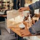 2 x Pack of 35 Paper Bread Bags for Homemade Bread, Paper Bakery Bag for Baked Food Packaging Storage, Large Kraft Paper Bread Loaf Bag with Window Label Seal Sticker included Pack of 35,12.5x8.3x4 Inches