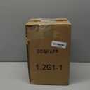 DD&HAPP Glass Beverage Dispenser With Stainless Steel Spigot,1.2 Gallon Mason Jar Drink Dispenser,Sun Tea,Lemonade & Juice Dispenser for Parties, Weddings & Events.Leak-Proof, Infuser Included.