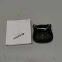 Mini Coffee Spoon Rest, Black Cat Ceramic Spoon Rest, Funny Ceramic Utensil Holder for Cooking Stove, Cute & Gothic Coffee Bar Decor Accessories, Small Cafe Station Kitchen Counter Saver (Black)