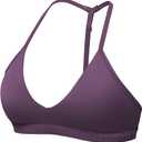 YEOREO Sports Bras for Women Strappy Padded Halter Ericie Open Back Light Impact Deep V Neck Yoga Workout Gym Tops (Large, Dark Grey)