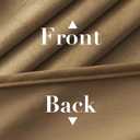 H.VERSAILTEX Velvet Curtains for Living Room 108 Inch Length 2 Panels Luxury Thermal Insulated Window Drapes for Bedroom Vintage Wall Backdrop Super Soft Room Darkening, W52 x L108 Inches, Camel