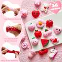 JOYIN 36 Packs Valentines Day Mochi Squishy Toys, Stress Relief Fidget Toy, Cute Miniature Novelty Squeeze Toys for Kids Valentine's Party Favors, School Classroom Gift Exchange and Goody Bag Filler