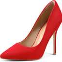 mysoft Women's High Heels Pumps Closed Pointed Toe Stiletto 4IN Heels Dress Wedding Shoes (8.5)