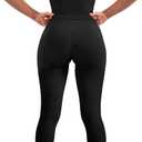 SUUKSESS Women 2 Piece Workout Sets Compression Tummy Control Leggings with Pockets Halter Built in Bra Tank Tops M