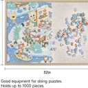 1000 Pieces Puzzle Board, 31.5x23.6 Felt Puzzle Storage Mat(Board Only) | Portable surface functions as a flat puzzle mat. Lighter than a puzzle board with drawer.