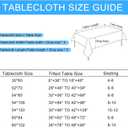 Hiasan 30 x 60 Inch Rectangle Tablecloth - Wrinkle and Stain Resistant Washable Table Cloth for Kitchen Dining Room Holiday Table Cover for Party Dinner, Beige