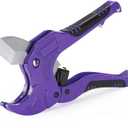 Bates- PVC Pipe Cutter, Cuts up to 1-5/8", Purple Ratcheting PVC Pipe Cutter Tool, Pipe Cutters PVC Pipe Shears, Plastic Pipe Cutter, PEX Pipe Cutter, PVC Cutter Tool, PVC Ratchet Cutter