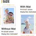 decorUhome 13x19 Picture Frame, Fits 11x17 Photos with Mat, White