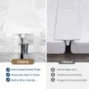 FeelAtHome Bed Bridge Twin to King Converter Kit - Twin XL to King Connector - Mattress Conversion Bridge with Adjustable Strap for Guest Room, Kids Room, Hotel(10" Class)