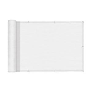 Sunny Guard 3FTx10FT White Balcony Privacy Screen Fence, Apartments Railing, Heavy Duty Wind Screen for Outdoor,Deck,Backyard,Patio Privacy（We Make Custom Sizes）