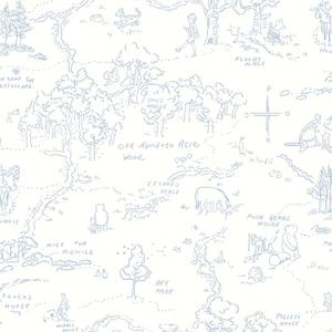 Heroad Blue Peel and Stick Wallpaper Animal Contact Paper Nursery Boho Wall Paper Renter Friendly Removable Vinyl Self-Adhesive Waterproof for Bathroom Bedroom Cabinet and Drawer 17.3" x 197"