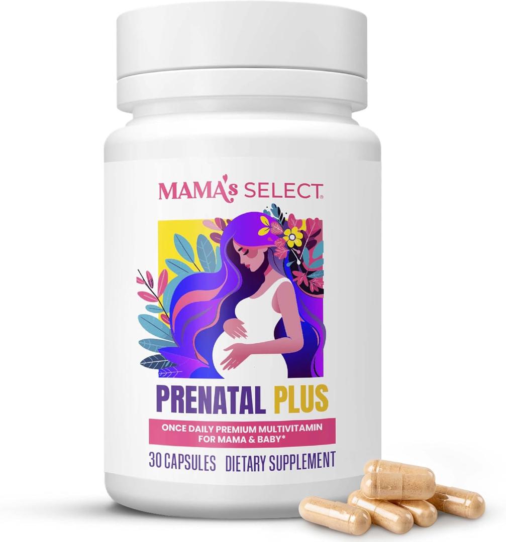 Prenatal Vitamins for Women – MTHFR Methylated Folate, Vegan, No Biotin, BBD: 07/2028