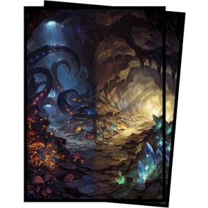 Card Sleeves for MTG Lorwyn Eclipsed Cavern Dual-Realm - 66x91mm Standard Size TCG Card Protectors - 104 Count with Fine Matte Finish - Cthulhu Horror & Crystal Cave Art Design