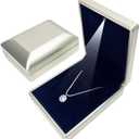2Pcs LED Pendant Necklace Box Stud Earring Jewelry Gift Box Diamond Jewelry Display Case for Proposal Valentine's Day Wedding Anniversary Birthday (Gold)