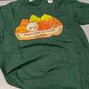 Emotional Support Chickies Cute Kawaii Fruit Cup T-Shirt, Green, Small