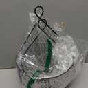 ERYTLLY Metal Fruit And Vegetable Storage Hanging Basket Wall Mounted, For Kitchen Black Wire Baskets for Flowers, Fruits and Veggies, - Set of 2 (1 Medium + 1 Large)