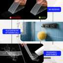 Doubel Sided Fabric Nano Tape Heavy Duty, No Residue Clear Double Sided Mounting Tape,Two Sided Adhensive Tape for Walls,Posters,Dorm Room Essentials Teacher Must Haves (9.84 ft)