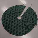 WHZHDMA Comfortable Textured Pattern Christmas Tree Skirt Holiday Atmosphere Supplies Memorable Christmas Tree Dress Decorations