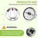 DG64-00473A Compatible for Samsung Gas Stove Knobs Replacements/Sam.Sung Stove K.nobs Replacements/Sam.Sung Oven K.nobs Replacements/SAMS.ung K.nobs for Gas Stove, 5Packs (Silver)