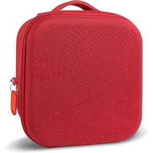 Tourmate Hard Shell Lunch Box for Kids, Insulated Lunch Tote Bag for School, Portable Lunchbox with Hard Liner Inside for Easy Clean Up, Personalized Name Tag Included (Red)