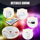 PANGTON VILLA Led Lights for TV LED Backlight,16.4FT RGB Smart LED Strip Lights for 65-75in TV, Bluetooth APP & Remote Control Music Sync & Multi-Scene Modes-USB Powered LED Lights for Bedroom/Gaming