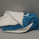 Bedsure GentleSoft Sherpa Fleece Throw Blanket for Couch, Non-Heated, Thick and Warm Throw for Women and Men, Soft Fuzzy Plush Blanket for Winter, Teal, 50x60 Inches