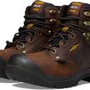 KEEN Utility Men's Independence 6” Composite Toe Waterproof 400G Insulated Work Boots, Dark Earth/ Black, 12 Wide