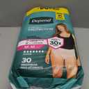 Depend Fresh Protection Adult Diapers, Incontinence Underwear for Women, Disposable, Maximum, Medium, Blush, 30 Count