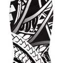 Polynesian Traditional Tribal Women's Fishtail Long Dress Off The Shoulders Ruffles Sleeve Prom Dresses (XXL)