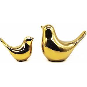 Small Animal Birds Statues Home Decor Modern Style Gold Decorative Ornaments for Living Room, Bedroom,Cabinets, Office Desktop (2 Pack)