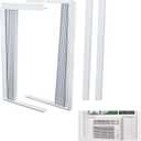 LBG Products Window Air Conditioner Side Panel and Frame Set,AC Accordion Filler Kit,Fits Most 15000BTU Window Air Conditioners