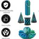 3D Printed Fidget Toys Set, 5 Pack 3D Printed Spiral Cone Fidget Toys, Spiral Cone Passthrough Sculpture Gear Ball Fidget Toys for Stress Relief, Classroom Exchange School Activities Party Favors
