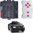 JRRXM 12Volt Weelye RX23 RX18 RX43 2.4G Bluetooth Receiver Control Box Speed Controller Circuit Board Conversion Kit for Power Wheels Upgrade,Kids Ride On Toys Car Replacement Parts Accessories (XH)