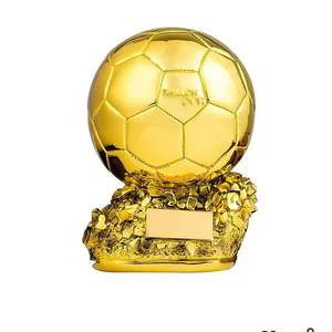 ADLUH The Golden Globe Trophy Can Be DIY The Individual Award for Best Honor Gold Ball Football Championship Award MVP Collectible Fan 9.5in
