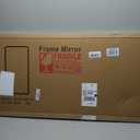Full Length Mirror, 55”x20” Wavy Wood Floor Mirror for Wall