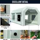 Portable Inflatable Paint Booth Tent with Powerful Blower Inflatable Spray Booth with Air Filter System, Blow Up Paint Booth, 20x10x8.5Ft
