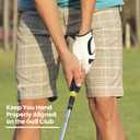 3 x Clip-On Golf Grip Trainer, Golf Swing Training Aid for Improving Proper Hand Positioning (BLACK+YELLOW)