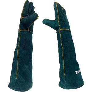 Animal Handling Gloves Bite Proof,23.7 inch Leather Bite Proof Gloves for Grabbing Reptile, Grooming, Trips to Vet. Puncture & Scratch Resistant, Bite Proof for Cat Dog Bird Falcon Livestock Snake