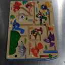 2 in 1 Magnetic Color and Number Maze Double-Sided ABC Alphabet Puzzles Board Magnet Dinosaur Counting Maze Preschool Learning Montessori Education 3 4 5 Years Toys (Multicolored, One Size)