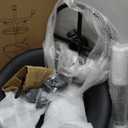 Office Drafting Chair - Bar Stools with Back Support, Adjustable Foot Rest and Wheels, Shop Rolling Swivel Chair for Standing Desk Counter Kitchen Salon Home Vanity, Black (1 Pack)